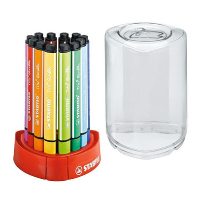 M&S Stabilo Trio Scribbi Assorted Colours Colouring Pens Set 12 Pens- Buy online at McGrocer