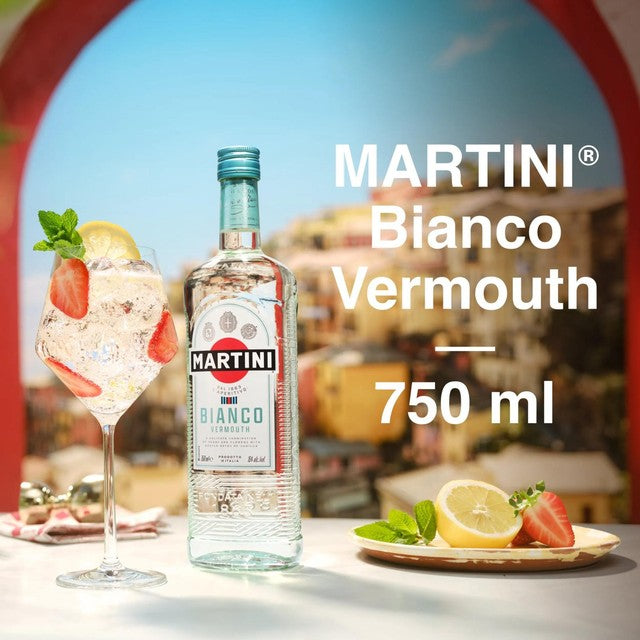 Martini Bianco white vermouth aperitivo 75cl, imported from the UK