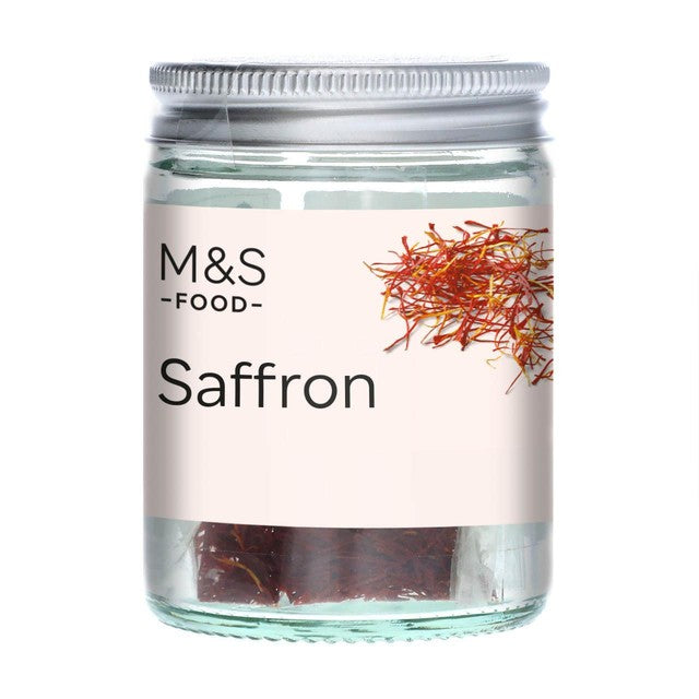 M&S Saffron threads 0.5g glass jar (British brand)