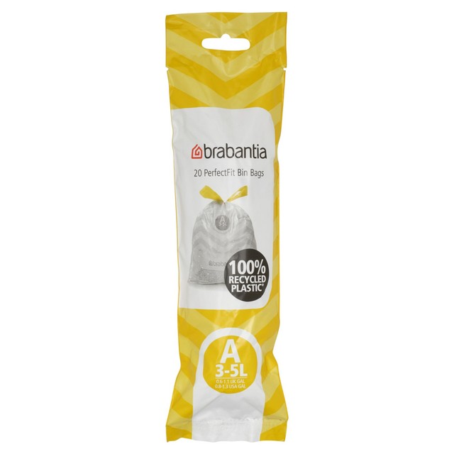 Brabantia Smartfix A bin liners 3L - British product
