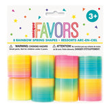 Unique Party Rainbow Springs 8 pack, imported from the UK