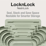 LocknLock NestnLock Sage Green food storage container set 5pc, UK version