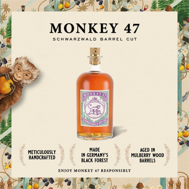 Monkey 47 gin gift set 3x15cl, imported from the UK