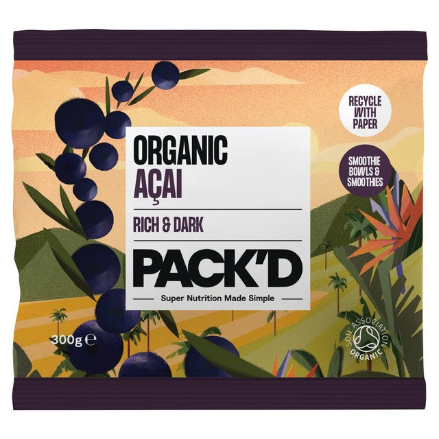 Pack'd organic acai drops 300g, imported from the UK