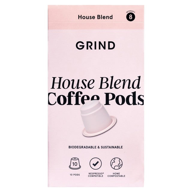 Grind House Blend coffee pods 10 pack - British product
