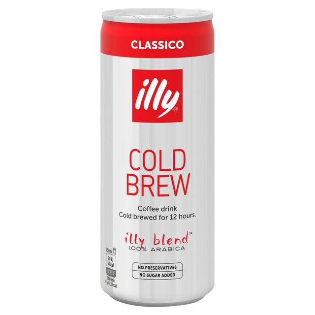 Illy Cold Brew Classico iced coffee 250ml, UK version