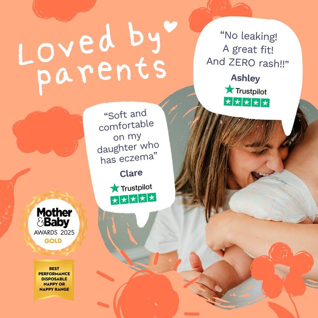 Pura Size 1 newborn nappies, imported from the UK