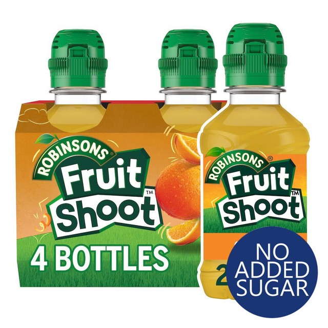 Fruit Shoot Orange No Added Sugar squash 4 x 200ml - British product