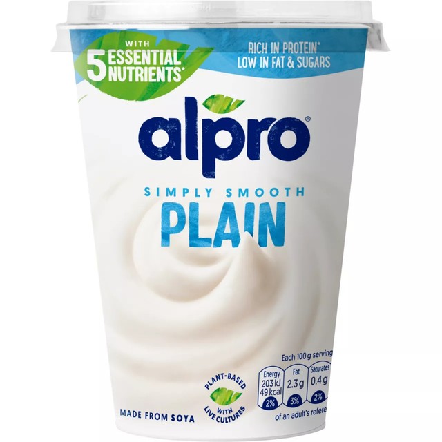 Alpro Plain Natural Soya Yoghurt Alternative 500g - British product