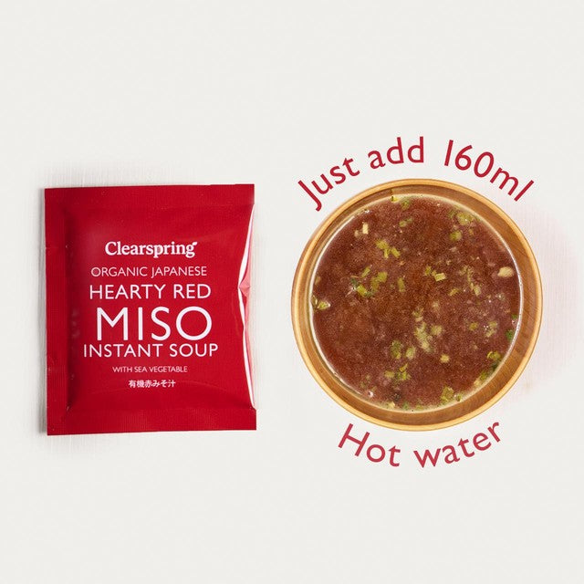 Clearspring miso soup with sea vegetables 4x8g - British product