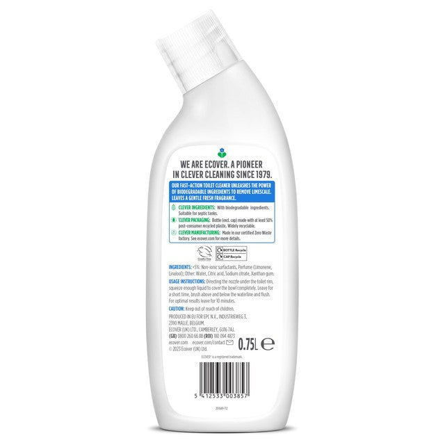 Ecover Sea Breeze Sage Waves Toilet Cleaner 750ml - British product