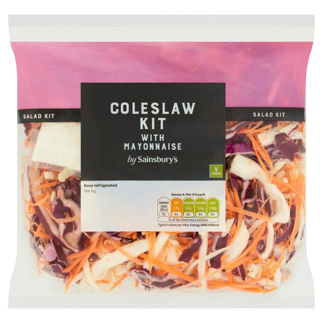 Coleslaw Kit with Cabbage, Carrot, Onion and Mayonnaise 300g