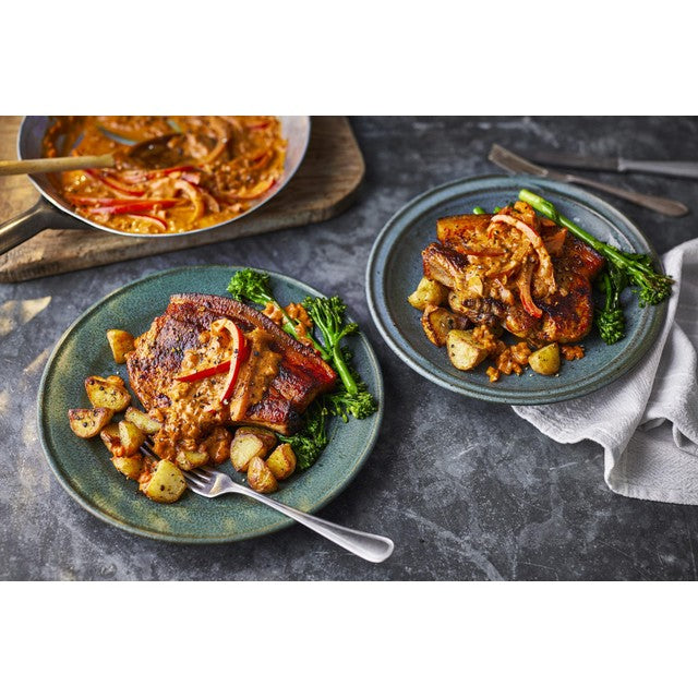 M&S Heritage Gold British outdoor bred pork chops 550g, imported from the UK