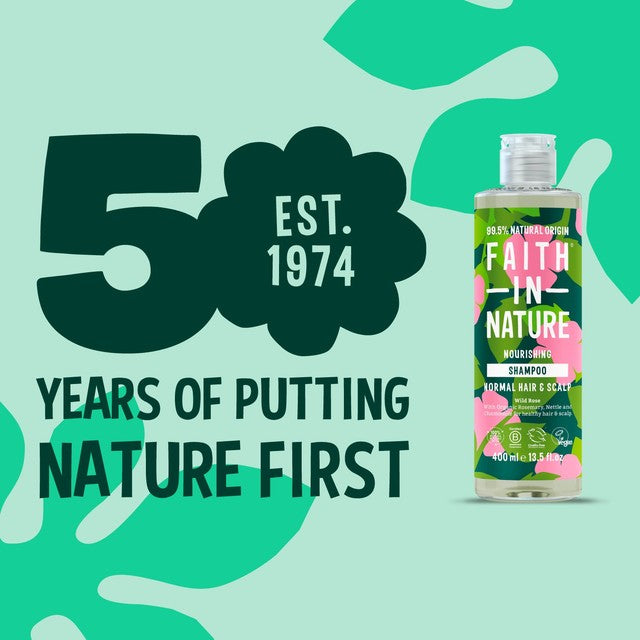 Faith in Nature Wild Rose shampoo 400ml - British product