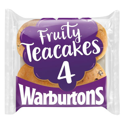 كعك شاي فواكه Warburtons 4 في العبوة