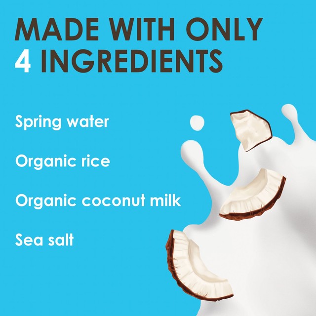 Rude Health organic coconut drink longlife 1L, imported from the UK
