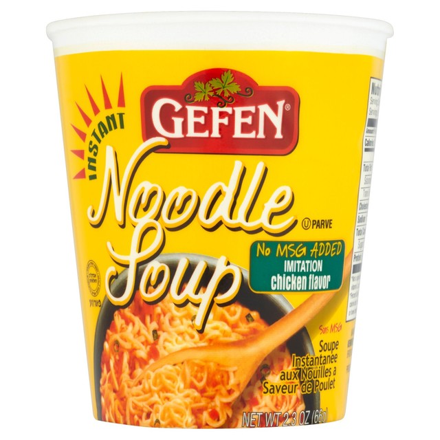 Gefen No MSG Chicken Flavour Instant Noodle Soup 65g, UK version
