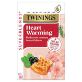 Twinings Superblends Heartea blackcurrant rosemary honey herbal tea 20 tea bags (British brand)