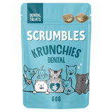 Scrumbles Krunchies cat dental pillow treats 60g (British brand)