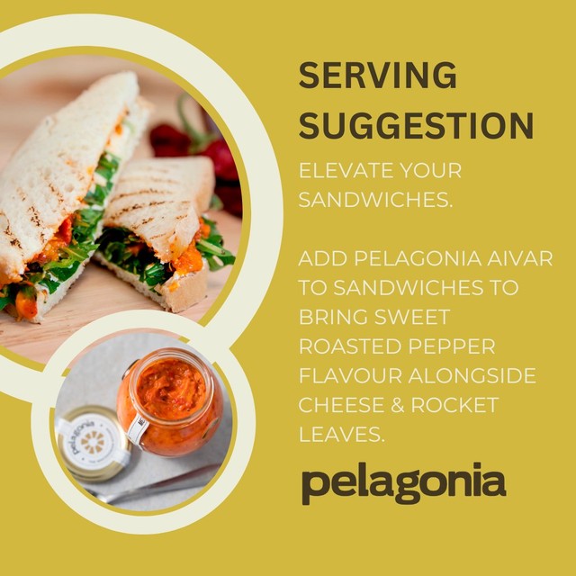 Pelagonia Aivar smoky red pepper spread 314g, imported from the UK