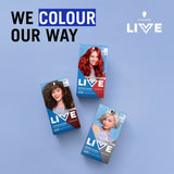 Schwarzkopf LIVE Intense Colour 035 Real Red permanent hair dye, imported from the UK