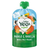 Yeo Valley Little Yeos mango and vanilla yogurt pouch 90g (British brand)