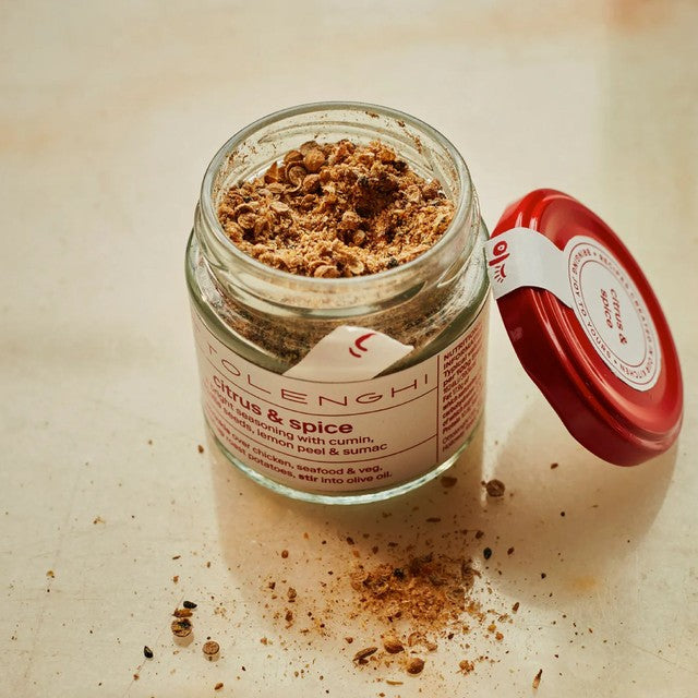 Ottolenghi citrus and spice seasoning jar, British brand