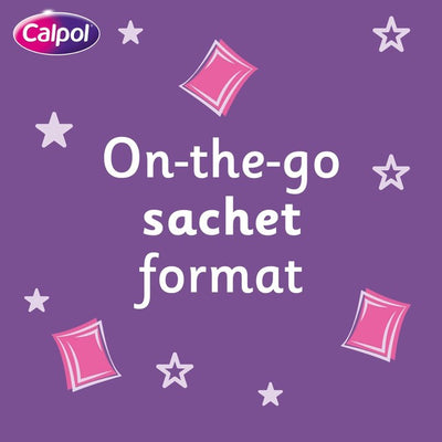 Calpol Infant Suspension Sachets Jordbær 2+ Måneder Smerte & Feberlindring 12 Sachets