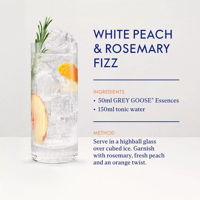 Grey Goose Essences White Peach Rosemary vodka 700ml, UK version