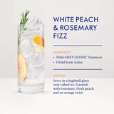 Grey Goose Essences White Peach Rosemary vodka 700ml, UK version