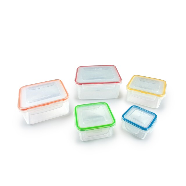 LocknLock square food container set 5-piece, UK version