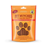 Pet Munchies duck sweet potato dental sticks 90g, imported from the UK
