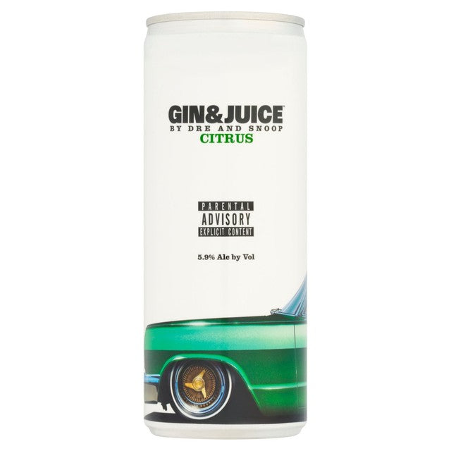 Gin & Juice citrus canned cocktail 250ml, UK version