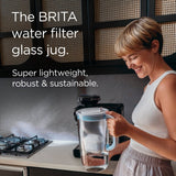 Brita glass water filter jug light blue 2.5L - British product