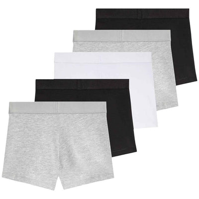 M&S Jungen graue Baumwoll-Slips Unterwäsche 5er-Pack für 6-7 Jahre
