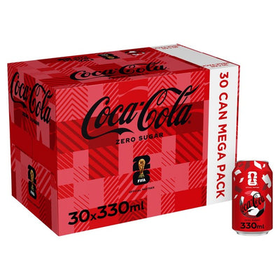 M&S Coca-Cola Zero Sugar Sugar Free Cola 30x330ml- Buy online at McGrocer