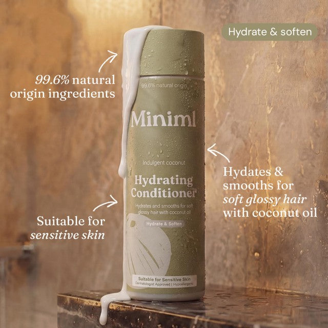 Miniml hydrating coconut hair conditioner, British brand
