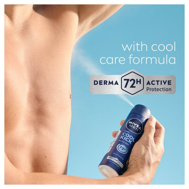 Nivea Men Cool Kick Anti-perspirant Spray 150ml, imported from the UK