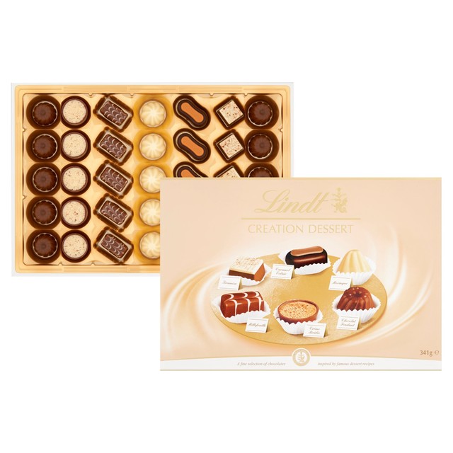 Lindt dessert assortment chocolate box 341g, UK version