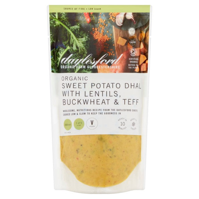 Daylesford Organic Sweet Potato Dhal 550g - British product