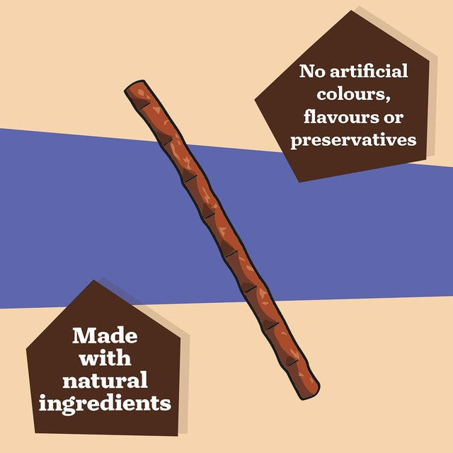 Good Boy triple flavour dog treat stick, imported from the UK