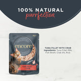 Encore cat food with tuna and crab 70g pouch - British product