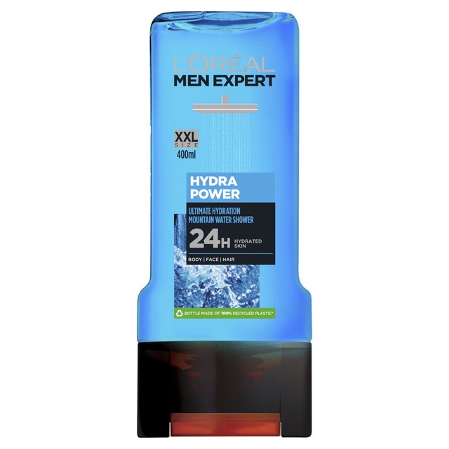 L'Oreal Men Expert Hydra Power shower gel with woody fragrance 400ml, UK version