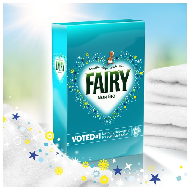 Fairy non bio washing powder for sensitive skin 65 washes - British product