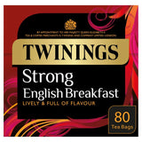 Twinings English Strong Breakfast tea bags 80 count (British brand)