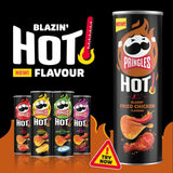 Pringles sharing crisps Blazin Fried Chicken flavour 160g, imported from the UK