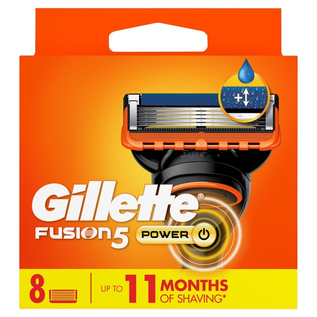 Gillette Fusion 5 Power razor blades 8 pack - British product