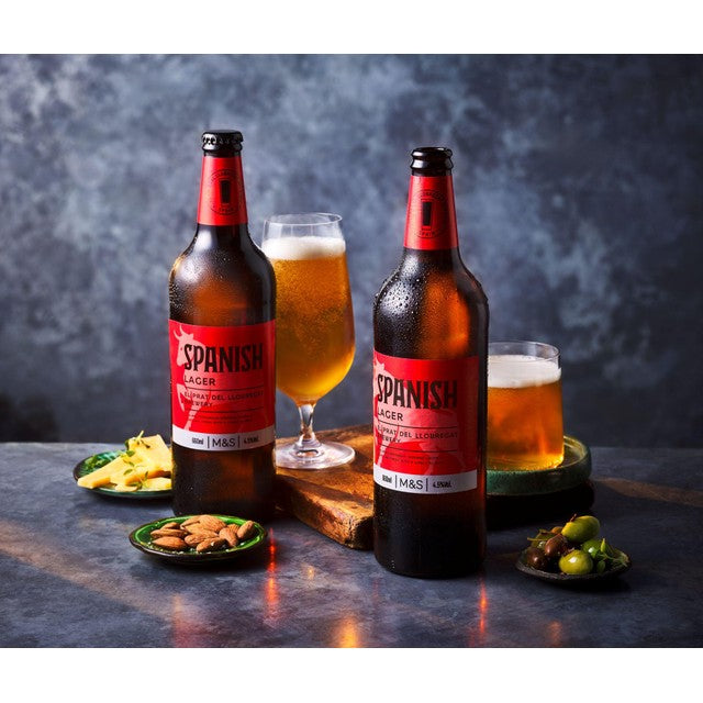 M&S Spanish Premium Lager 660ml, imported from the UK