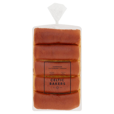 Celtic Bakers Petits Pains Hot Dog Végétaliens Bio à la Patate Douce Lot de 5
