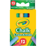 Crayola Anti Dust Coloured Chalk 120g - British product